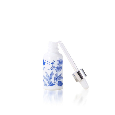1/2oz (15ml) Blue and White Porcelain Ceramic Dropper Bottles Perfume Aromatherapy Cosmetic Container Essential Oils