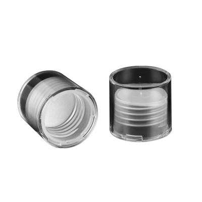 24mm ABS+PP Plastic Transparent Thick Wall Double Layer Cover Combined Bottle Cap