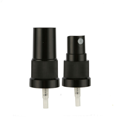 Mist sprayer Classic, DIN18, PP, black, ribbed, dose 0.10 ml, black overcap