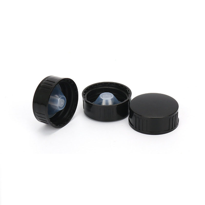 Black Closure Phenolic Lid With LDPE  Liner ( 28-400, 18-400, 20-400, 22-400, 28-400, 32-400)  for  - 1oz, 4oz,8oz,-16oz Boston Round Bottle