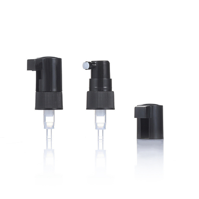 FINE MIST SPRAYER: 20-410 BLACK RIB SIDE PP WITH SPRAY EXTENDER WITH 0.040" LDPE GASKET LINER 0.12ML OR 0.1ML OUTPUT
