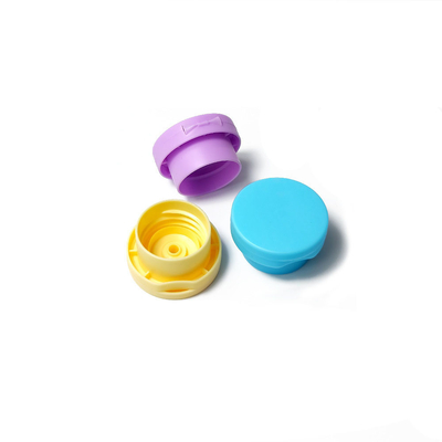 Bouchon en plastique coloré Flip Top pour bouteille bouchon supérieur plat à grande tête pp bouteille de maquillage en plastique couvercle à vis rabattable 20mm 24mm 28mm 32mm
