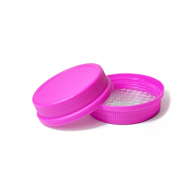 95mm Purple PP Plastic Ribbed Skirt Lid for 1kg 500ml 1000ml 1500ml 2000ml Packaging Bottle