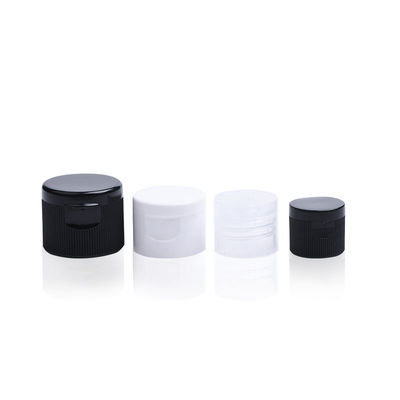 18mm 20mm 24mm 28mm  Cap, disc top, black/ white, matt, PP
