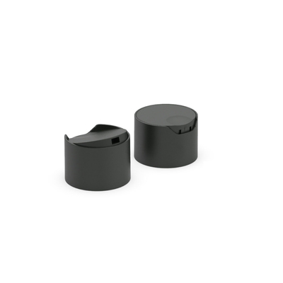24MM 20MM Black Disc Top Cap 24/410 Double Wall Wide Frosted Cream Plastic Bottle Lids