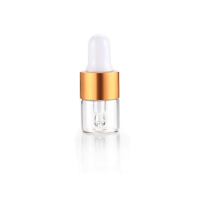 1ml (1/4 dram) MINI Clear Glass Dropper Bottle