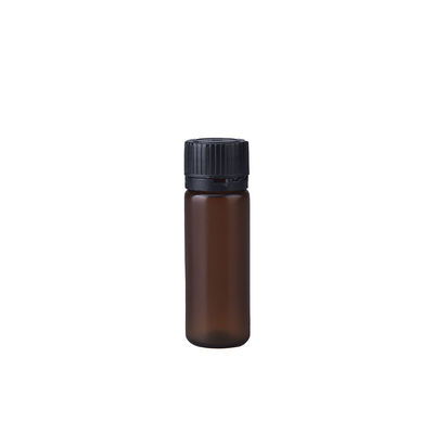 10ml Dark Amber Plastic Bottle With Tamper Evident Caps