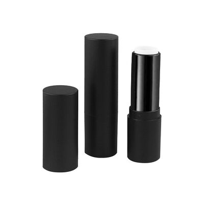 Plastic Tube For Lipstick Or Lip Balm, White/Black, 4.5 ml