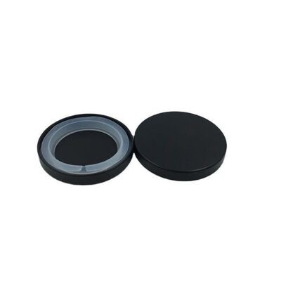 Black Metal Candle Vessel Lids With Silicone Sealing