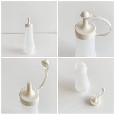 Plastic Pointed Mouth Ketchup Salad Sauce Squeezing Bottles Dispenser
