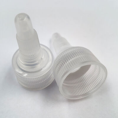 24-410 White PP Plastic Twist Top Cap with Liner