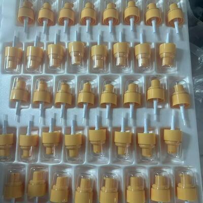 Yellow Plastic Lotion Dispenser Pump