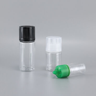 10ml Clear Boston Round bottle With Tamper-Evident Cap
