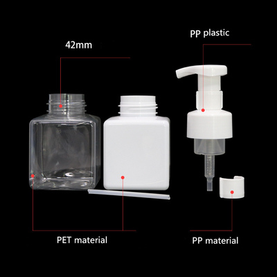 2020 Square Soap Dispenser 250ml 180ml Foam Pump Bottles