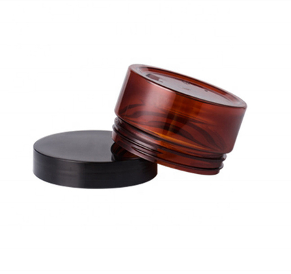 80ml 100ml 120ml 150ml 200ml250ml  amber jars black jars with black color cap for cosmetic packing