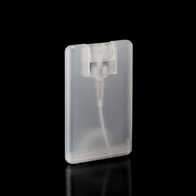 20ml plastic credit card pocket size flat perfume mist spray bottle in stock