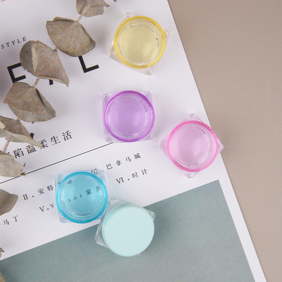 3g,5g,PET plastic mini jar square bottom cosmetic eye cream lipbalm jar