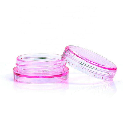 2g colorful plastic cosmetic lipbalm salve jars small jar for nail art glitter can make other colors of cap