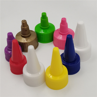 Hot products plastic 24 28 twist top cap long nozzle dropper cap plastic lid for plastic bottle