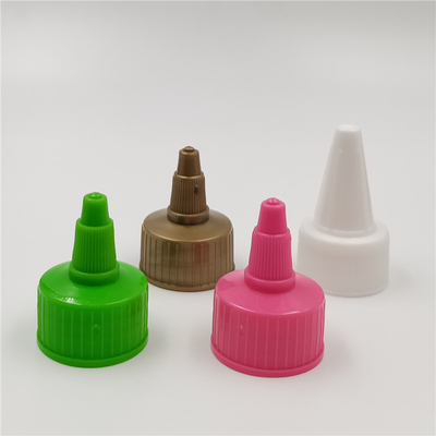 Hot products plastic 24 28 twist top cap long nozzle dropper cap plastic lid for plastic bottle
