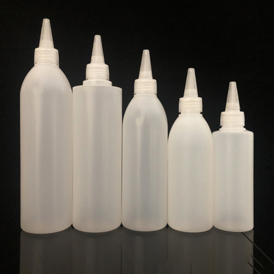Spot 380ml plastic sharp mouth bottle pe pigment ink squeeze sub-bottling bottle disinfectant bracelet liquid bottle