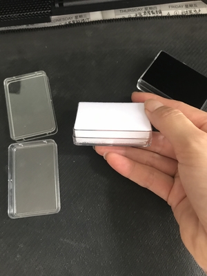 Acrylic transparent ring box, bracelet jewelry box, loose diamond box,  stone ring  long display box white/black box