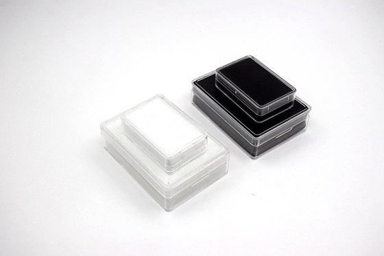 Acrylic transparent ring box, bracelet jewelry box, loose diamond box,  stone ring  long display box white/black box