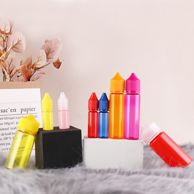 wholesale plastic 10ml 15ml 20ml 30ml 50ml 60ml pet eLiquid dropper bottle with CRC cap for smoke oil
