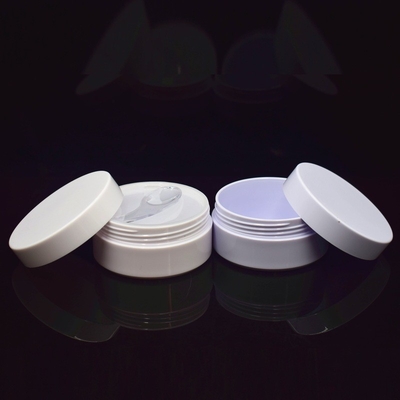 80ml empty eye mask face cream body lotion emulsion plastic bottle, exfoliating scrub box with inner lid and scoop jar