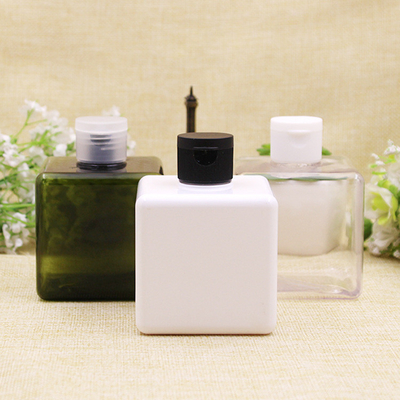 250ml square PETG bottle, flip cap, sharp mouth cap, Qianqiu cap lotion bottle, separate bottle, cosmetic packaging