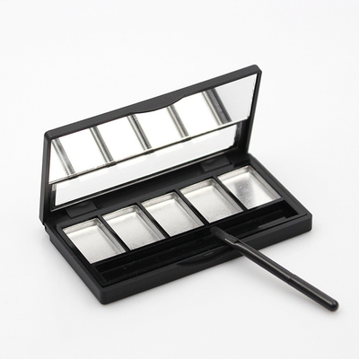 Five grid plate black lipstick plate eye shadow box pressure plate lipstick empty plate box with aluminum plate