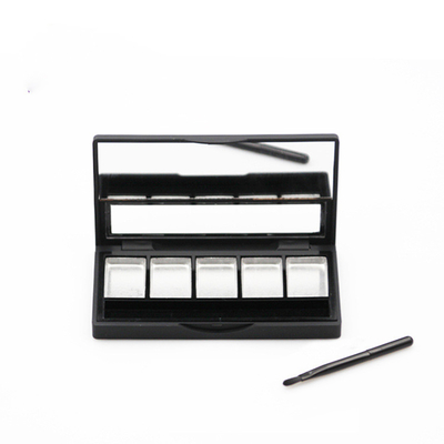 Five grid plate black lipstick plate eye shadow box pressure plate lipstick empty plate box with aluminum plate