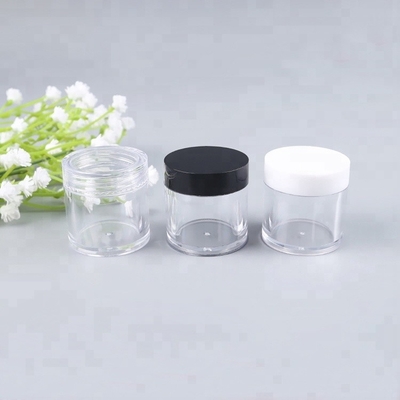 Round nail art storage empty glitter powder container