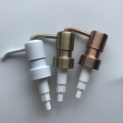 28/400 28/410 Wholesale stainless steel pump head, stainless steel press pump head, press type lotion pump metal nozzle