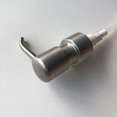 28/400 28/410 Wholesale stainless steel pump head, stainless steel press pump head, press type lotion pump metal nozzle