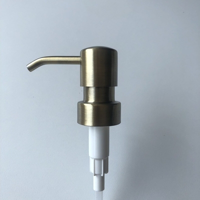 28/400 28/410 Wholesale stainless steel pump head, stainless steel press pump head, press type lotion pump metal nozzle