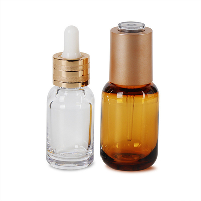 20/30ml customizable essential oil bottle/PET thickened brown dropper bottle/spinning essence bottle/dispensing bottle