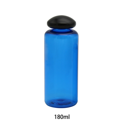 Customized 180ml with mushroom head cover, thick PET plastic hydrosol bottle, emulsion essence water packaging bottle