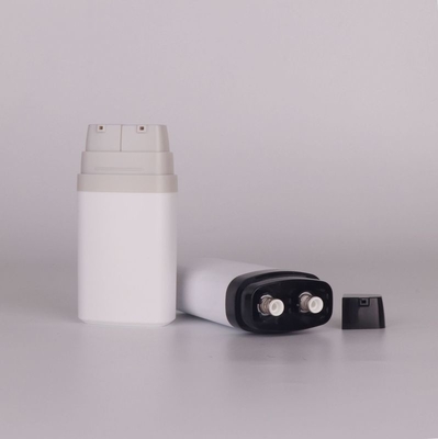 2*8/10/15ML/30ML sunscreen double tube double color airless bottle, essence eye cream bottle
