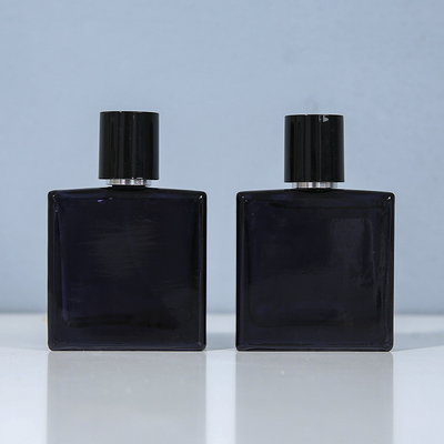 30ML bright black perfume sub-bottle, glass empty bottle, high-end portable spray lotion bottle, fine mist