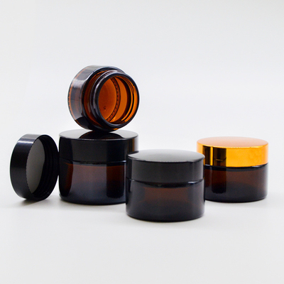 5g 10g 15g 20g 30g 50g 100g brown glass cream bottle, face cream bottle, cosmetic sub-bottle, eye cream bottle