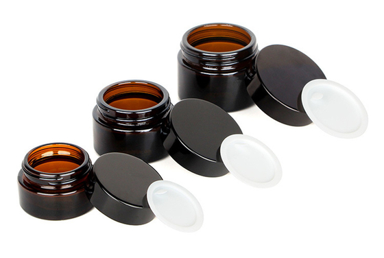 5g 10g 15g 20g 30g 50g 100g brown glass cream bottle, face cream bottle, cosmetic sub-bottle, eye cream bottle