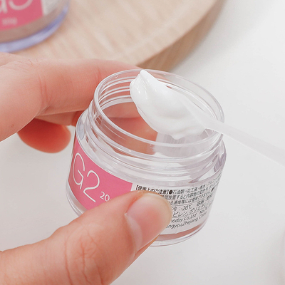 PS cream bottle, customized sticker label, 20g cream plastic box