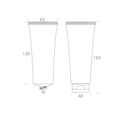 Custom printed pattern logo empty paint tubes, PE plastic 100g Soft Tube for face and body, China factory price wholesal