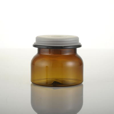 60/180ml plastic brown bottle, wide mouth bottle, sub-bottling mask and bath salt, hair mask bottle, cosmetic packaging