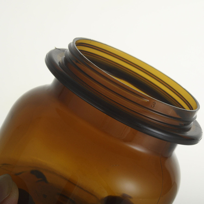 60/180ml plastic brown bottle, wide mouth bottle, sub-bottling mask and bath salt, hair mask bottle, cosmetic packaging