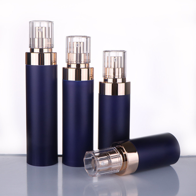 Frosted round cosmetic packaging bottle, 50ml/80ml/100ml/120ml acrylic vacuum lotion bottle
