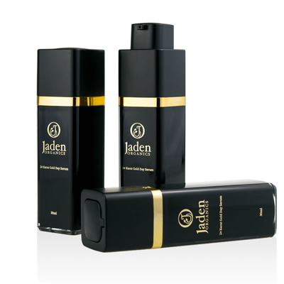 Luxury 15ml 30ml 50ml cosmetic packaging plastic bottle new style airless bottle oil black square pump spray bottle