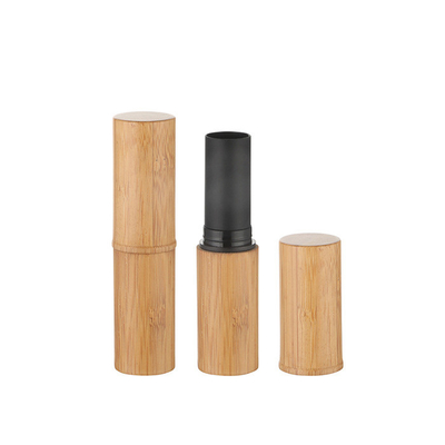 5g bamboo lipstick tube sub-black lipstick tube  bamboo cosmetic bottle