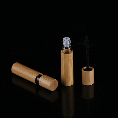 10ml empty bamboo mascara tube, mascara brush, bamboo growth liquid bottle
